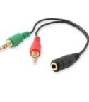 EQUIP - JACK 3.5mm FEMALE SPLITTER X 2 JACK 3.5mm MALE