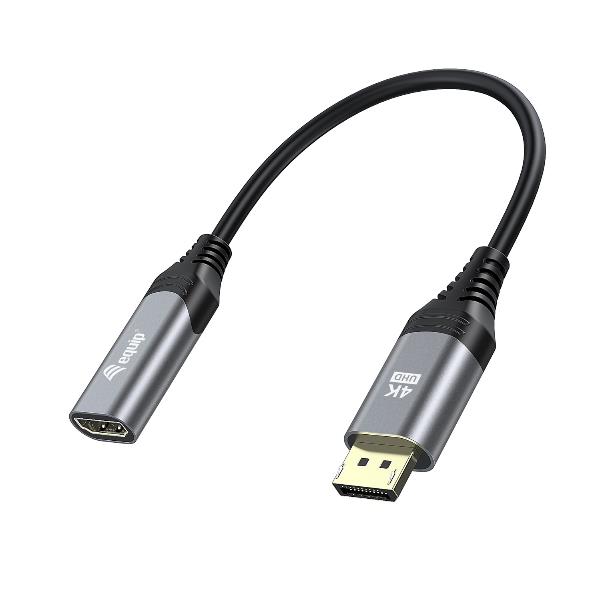 EQUIP - ADATTATORE da DisplayPort 1.2 a HDMI 4K/60Hz M/F