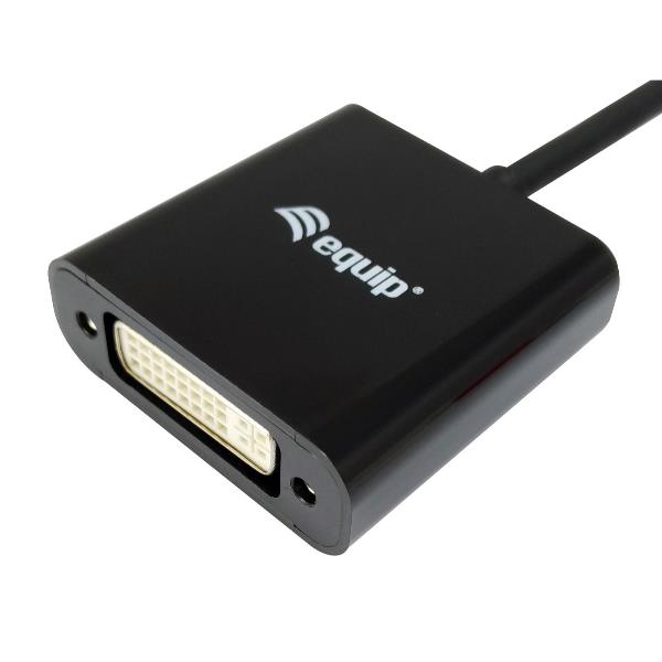 EQUIP - ADATTATORE DISPLAYPORT (M) - DVI-I DUAL LINK (F)