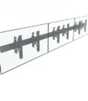 EQUIP - STAFFA TV PARETE 37"-65" MODULARE Push-In Pop-Out