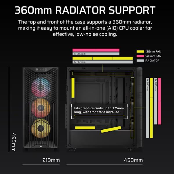 3200D RS ARGB MID-TOWER CASE SMOKE