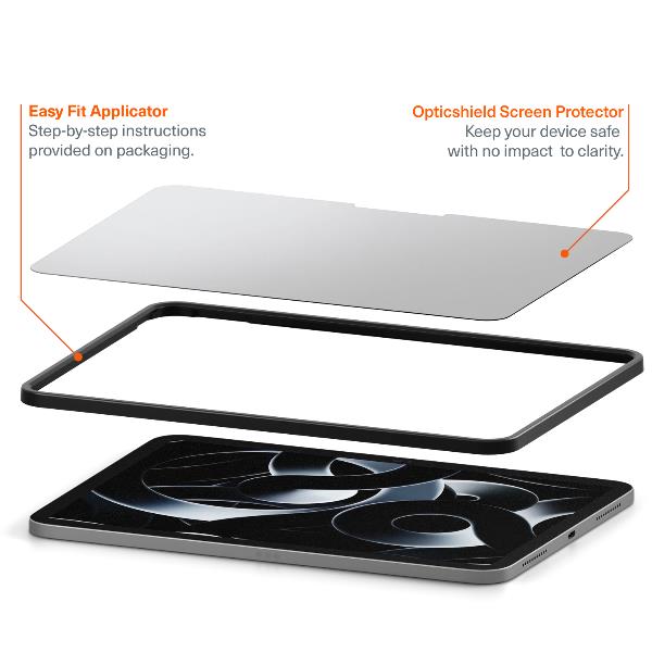 OpticShield - Vetro di Protezione per iPad Pro 11" (M4) con applicatore