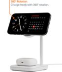 Base di ricarica 2 in 1 ChargeBase Qi2 per iPhone e AirPods - Bianco