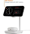 Base di ricarica 2 in 1 ChargeBase Qi2 per iPhone e AirPods - Bianco