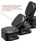 Caricabatterie wireless pieghevole 3 in 1 con cavo retrattile