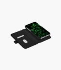 New York - Custodia in pelle Saffiano per iPhone 12/12 Pro - Nero