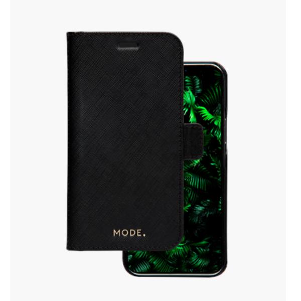 New York - Custodia in pelle Saffiano per iPhone 12/12 Pro - Nero