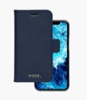 New York - Custodia in pelle Saffiano per iPhone 12 mini - Blu