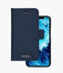 New York - Custodia in pelle Saffiano per iPhone 12 mini - Blu