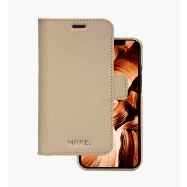 New York - Custodia in pelle Saffiano per iPhone12 mini - Rosa Sabbia
