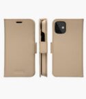 New York - Custodia in pelle Saffiano per iPhone12 mini - Rosa Sabbia