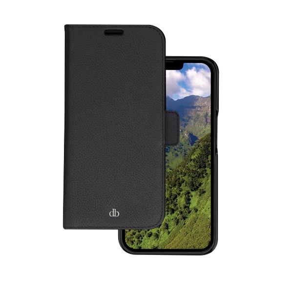 New York - Custodia in Pelle per iPhone 14 Pro - Nero