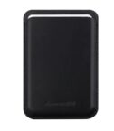 Leather wallet with MagSafe - Black
