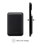 Leather wallet with MagSafe - Black