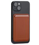 Leather wallet with MagSafe - Tan