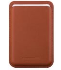 Leather wallet with MagSafe - Tan