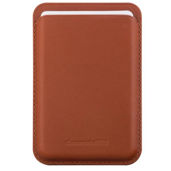 Leather wallet with MagSafe - Tan