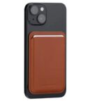Leather wallet with MagSafe - Tan