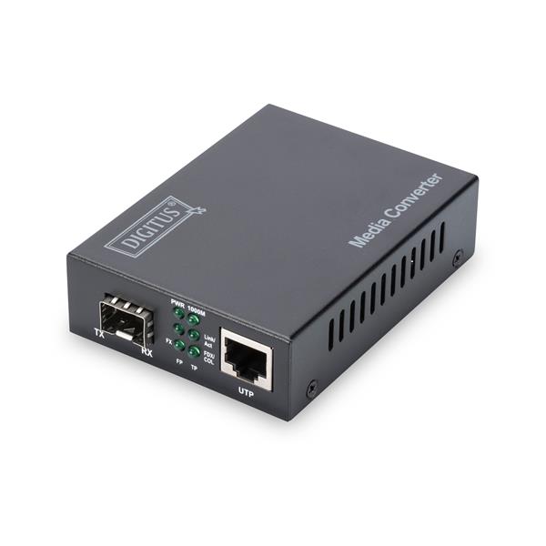 Convertitore Media Gigabit Ethernet DIGITUS, RJ45 / SFP