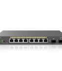 Switch 8-port GbE PoE.af/at(+) 130W, 2xSFP Desktop wall-mountable