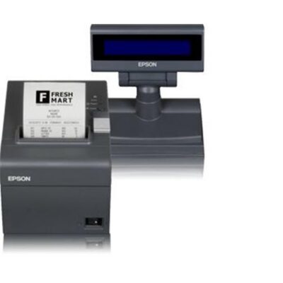 Stampante FISCALE Epson FP-81II RT 80mm E-RECEIPT + Display bifacciale + tastiera 23 tasti USB , Black