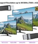 EQUIP - CAVO PIATTO USB 4 GEN 3 da C a C PD240W, 8K/60Hz, 40Gbps, nero -- 13cm