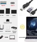 EQUIP - Cavo 2 in 1 USB-C + A a RJ45 Gigabit Ethernet - 2.0m