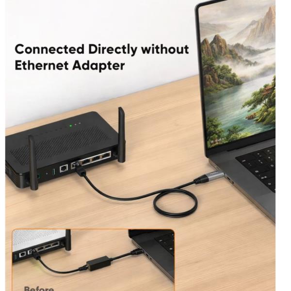 EQUIP - Cavo 2 in 1 USB-C + A a RJ45 Gigabit Ethernet - 3.0m