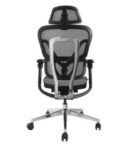 EQUIP - SEDIA DA UFFICIO ERGONOMICA PREMIUM, con poggiatesta e braccioli, Grigia