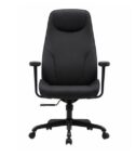 EQUIP - Sedia da ufficio direzionale ergonomica in pelle PU, nera