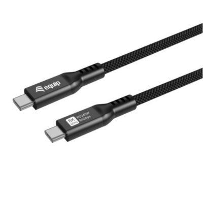 EQUIP - CAVO USB4, da USB-C maschio a USB-C maschio, 80 Gbps, PD 3.1 240 W, 8K/60 Hz, compatibile con Thunderbolt 3/4, 1.2m