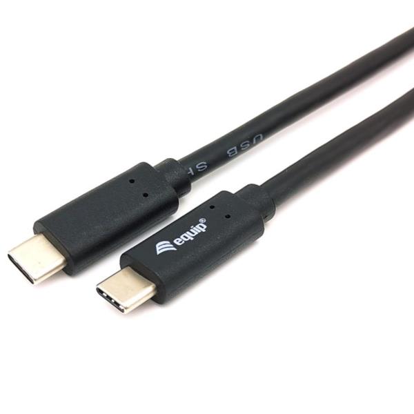 EQUIP - Cavo USB 3.2 Gen 1 C a C, PD 60W, 5Gbps, Nero - 0.5m
