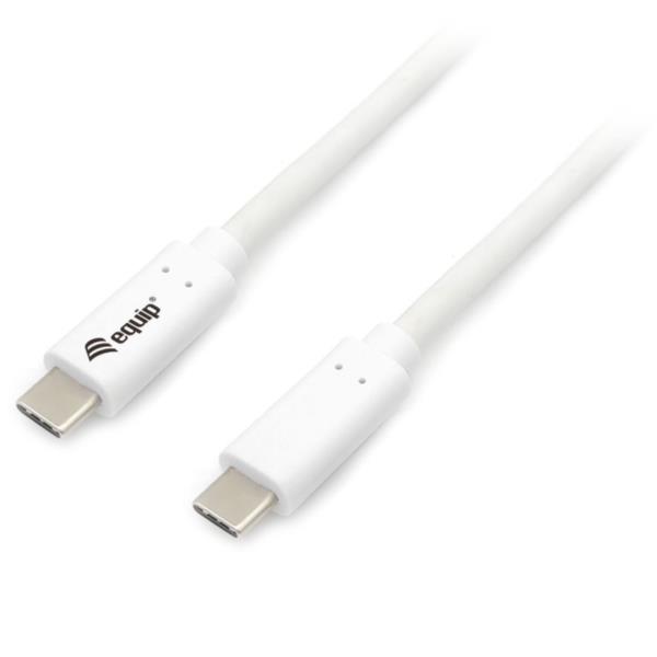 EQUIP - Cavo USB 3.2 Gen 1 da C a C, PD 60W, 5Gbps, Bianco - 0.5m