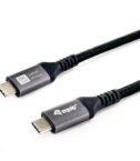 EQUIP - CAVO USB 4 da C a C, PD3.1 240W, 8K/60Hz, 40Gbps, Nero - 0.5m