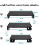 EQUIP - SUPPORTO ERGONOMICO PER MONITOR con USB (USB-A x 4, USB-C x 1)