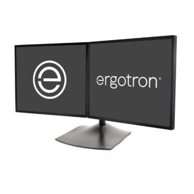DS100 SUPPORTO PER DUE MONITOR - ORIZZONTALE (NERO)