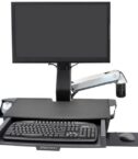 BRACCIO SIT-STAND COMBO STYLEVIEW® CON SUPERFICIE DI LAVORO (ALLUMINIO)