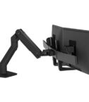 BRACCIO PER DOPPIO MONITOR DA SCRIVANIA HX (NERO))