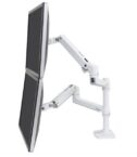 BRACCIO PER DUE MONITOR SOVRAPPOSTI LX (BIANCO)