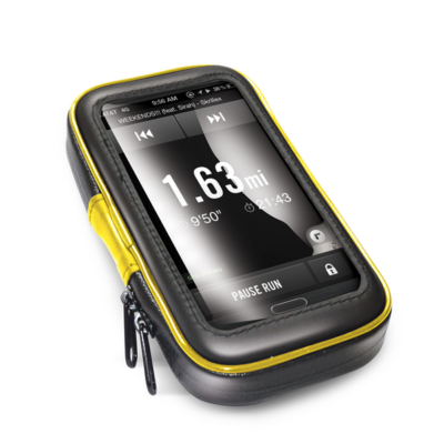FLEXBIKE - Supporto universale per smartphone, utilizzo con manubri tubolari di bici e ebike, custodia impermeabile, compatibile con smartphone fino a 6.2″ dimensione display
