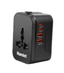 XPDC-AC20TRAV Adattatore Universale da Viaggio per Prese Elettriche + USB Charger 4 Porte - 2 x USB-C PD 20W, 2 porte USB-A QC 18W