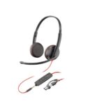 Cuffie HP Poly Blackwire 3225 USB-C/A + AUX 3,5 mm