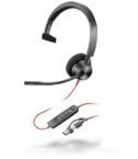 Cuffie HP Poly Blackwire 3310 Monaural USB-C Headset +USB-C/A Adapter