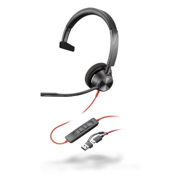 Cuffie HP Poly Blackwire 3310 USB-C/A