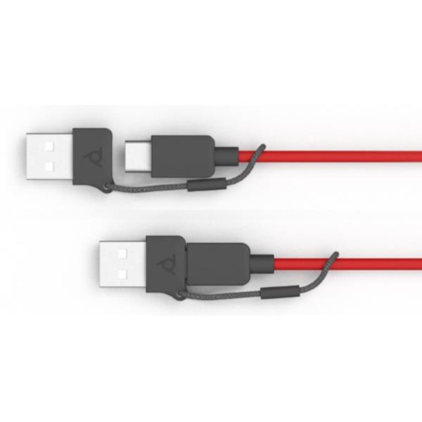 Cuffie HP Poly Blackwire 3220 USB-C/A Black Headset +USB-C/A Adapter (Bulk)