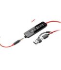 Cuffie HP Poly Blackwire 5210 Monaural USB-C Headset +3.5mm Plug +USB-C/A Adapter (Bulk)