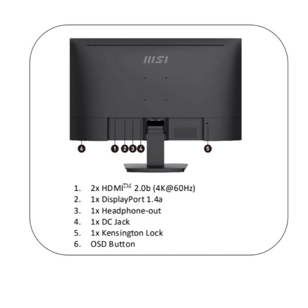 PRO MP273U, UHD, HDMI/DP, SPEAKERS