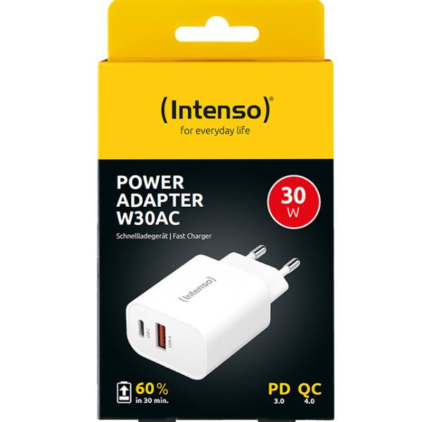 POWER ADAPTER USB-C + USB A 30W