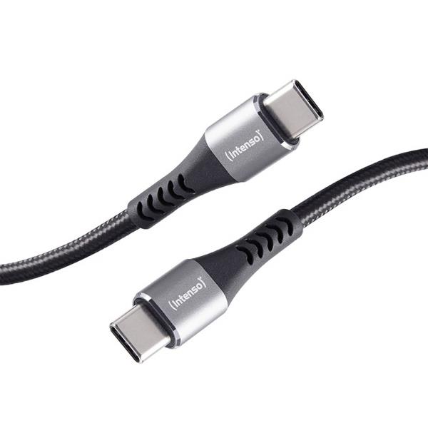 Intenso Cavo USB-C Spina USB-C®, Spina USB-C® 1.5 m Nero altamente flessibile
