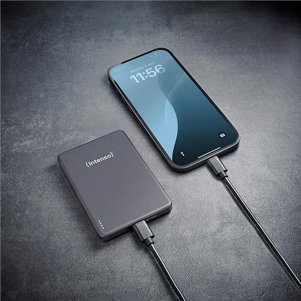 POWER BANK MAG SAFE Intenso MW 10000 mAh Ricarica Wireless Grey